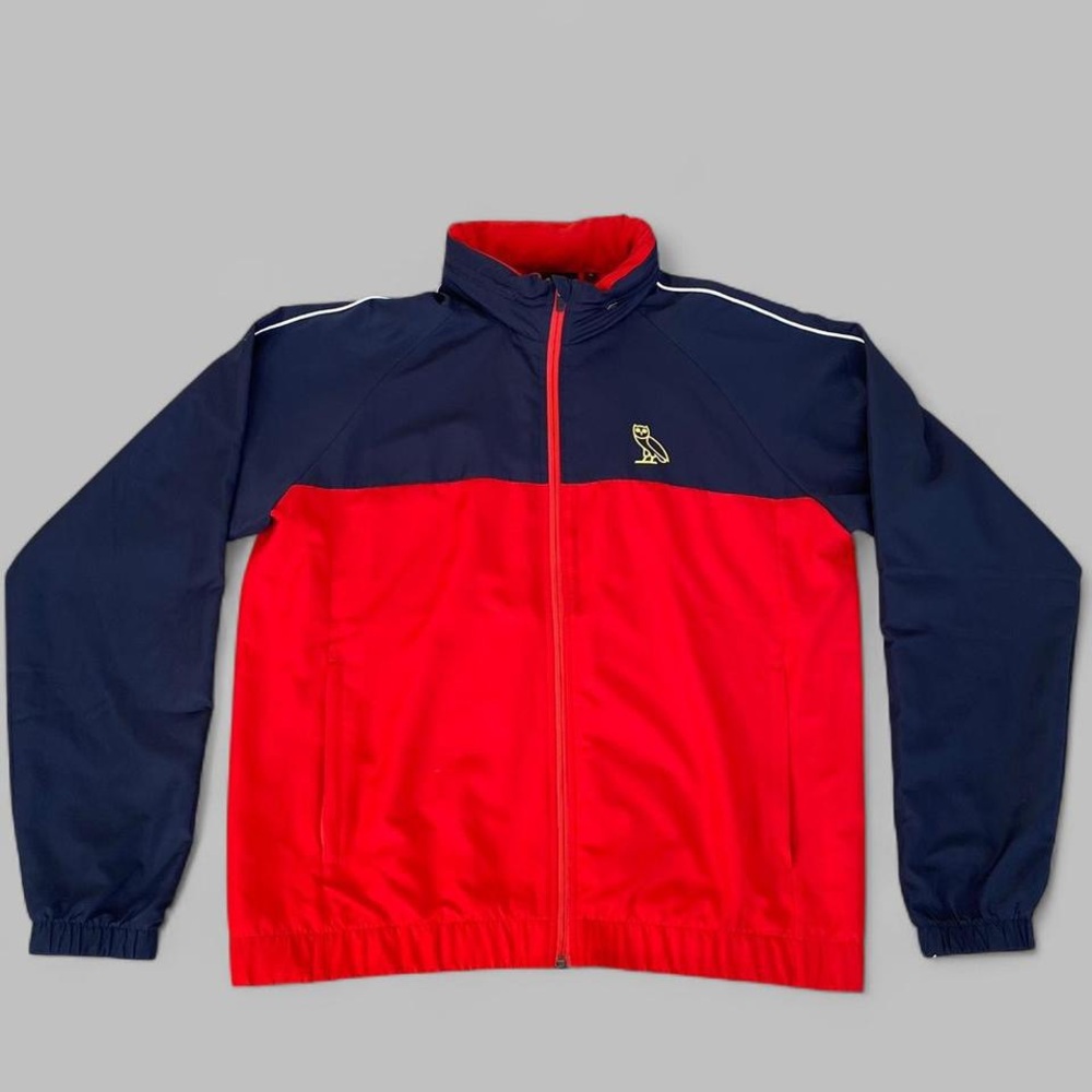 OVO ripstop nylon red and navy track jacket!